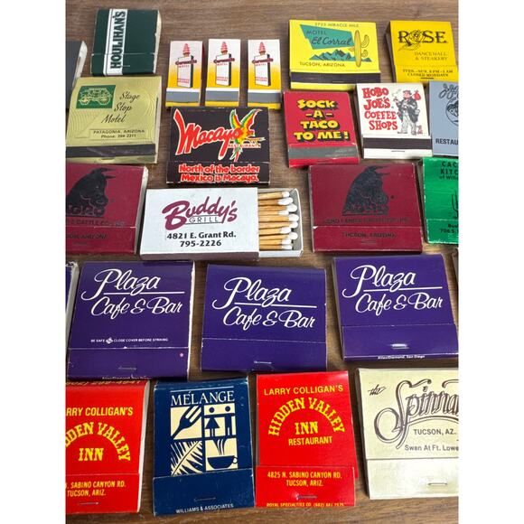 Vintage Tucson Arizona AZ Matchbook Lot Some Front Strike Unstruck Matches 1980s - Picture 6 of 7
